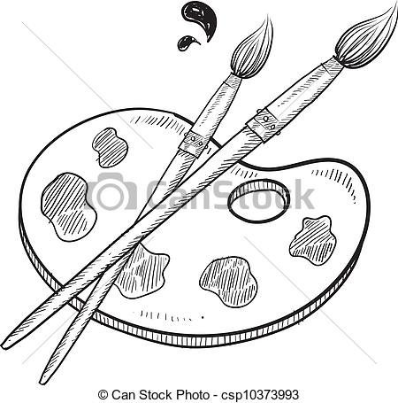 450x455 huge collection of 'art palette drawing' download more than - Paint Palette Drawing