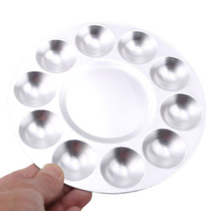 300x300 metal grid watercolor oil paint painting tray mixing palette - Paint Palette Drawing