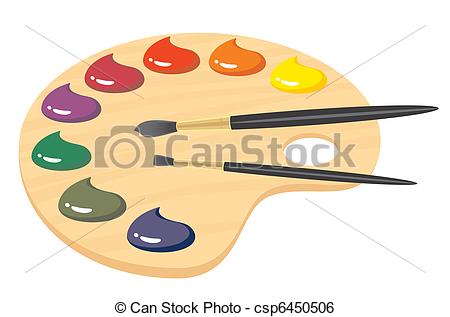 450x317 Paint Palette - Paint Pallet Drawing