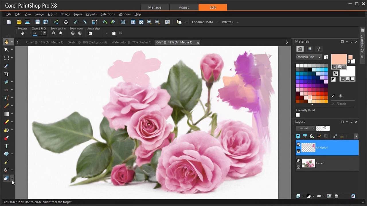 1280x720 Painting And Drawing With The Art Media Tools In Paintshop Pro - Paint Shop Pro Drawing