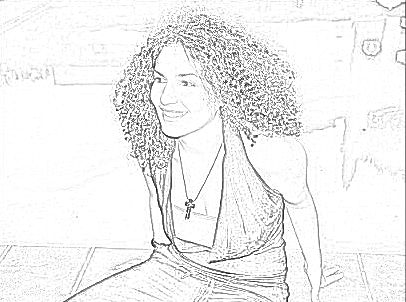 406x302 Pencil Sketch - Paint Shop Pro Drawing