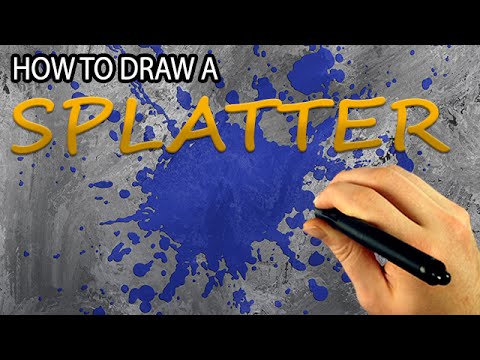 480x360 How To Draw A Paint Splatter - Paint Splatter Drawing