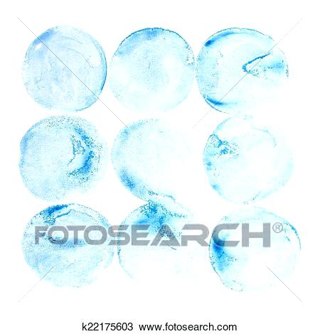 450x470 blue art prints drawing abstract watercolor hand draw circle blue - Paint Splatter Drawing