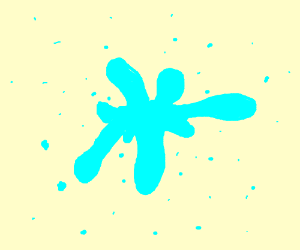 300x250 Blue Paint Splatter Drawing - Paint Splatter Drawing