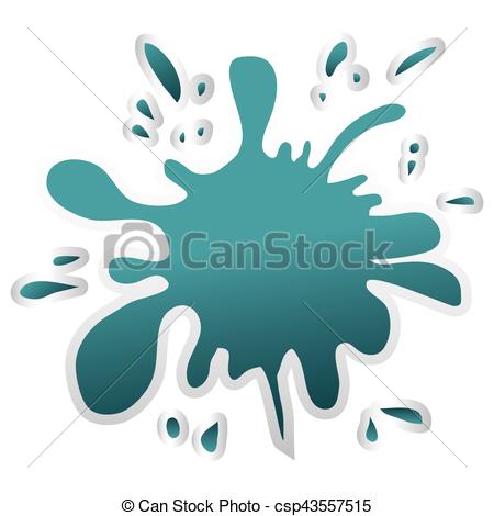 450x470 Blue Paint Splatter Icon Image Vector Illustration Design - Paint Splatter Drawing