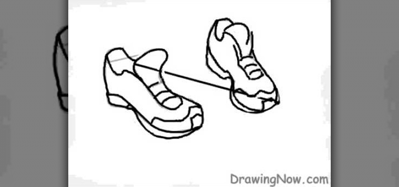 1280x600 how to draw a pair of running shoes on the computer drawing - Pair Drawing