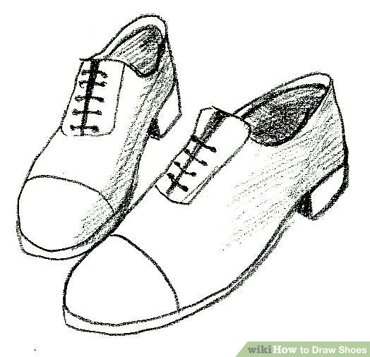 524x506 ways to draw shoes - Pair Of Shoes Drawing