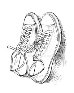 239x299 pair of casual shoes stock vectors - Pair Of Shoes Drawing