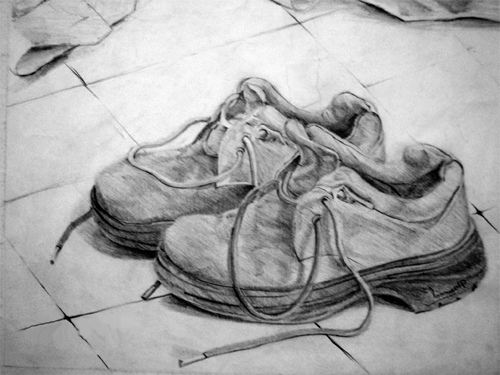 500x375 finish project - Pair Of Shoes Drawing
