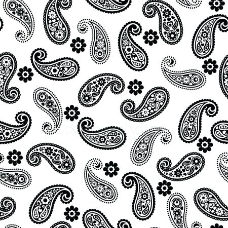 450x450 Simple Paisley Pattern Made Seamless Work Drawing Netphotography - Paisley Design Drawing