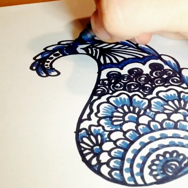 640x640 A Quick Henna Paisley Design Video - Paisley Design Drawing