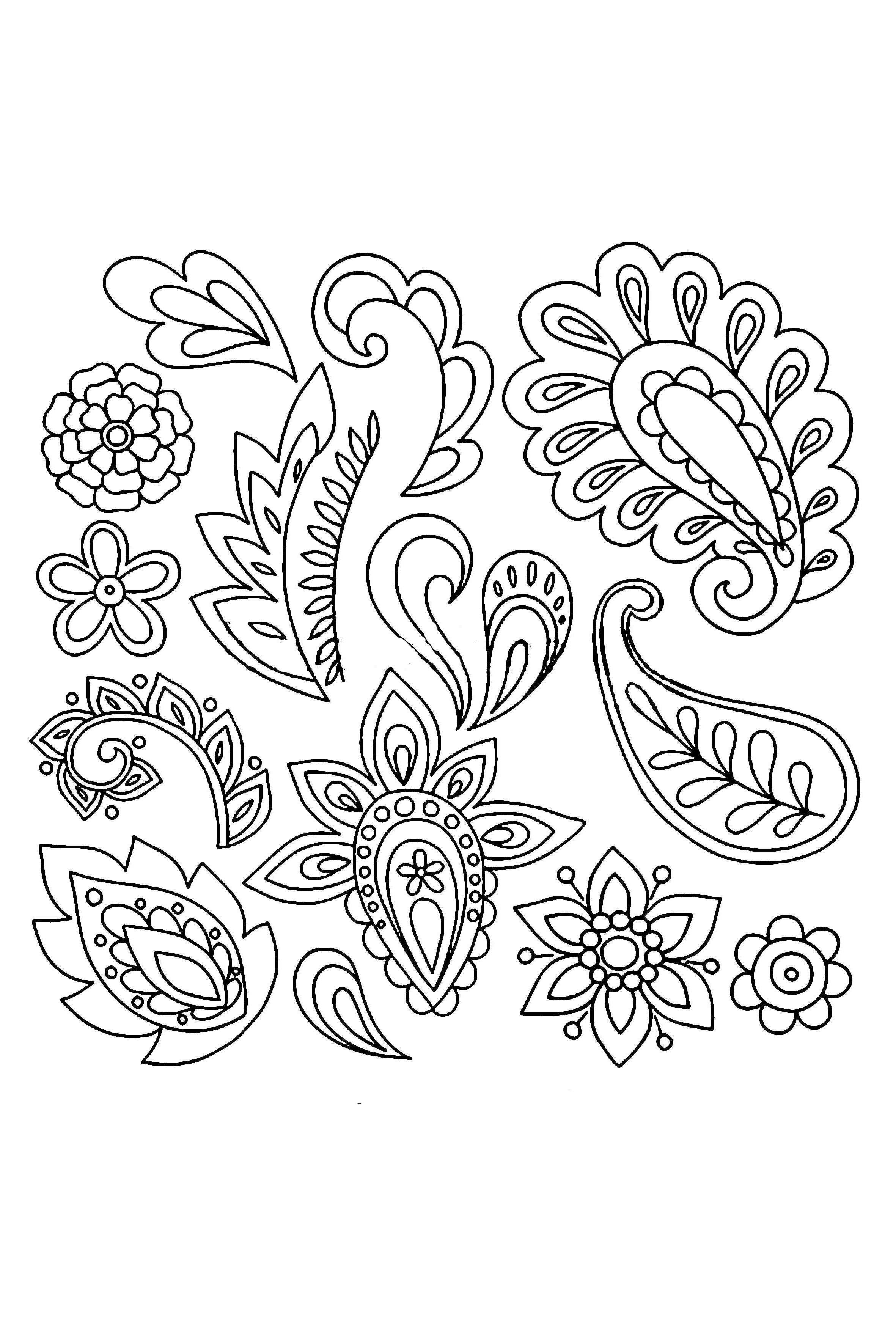 Paisley Design Drawing at PaintingValley.com | Explore collection of ...