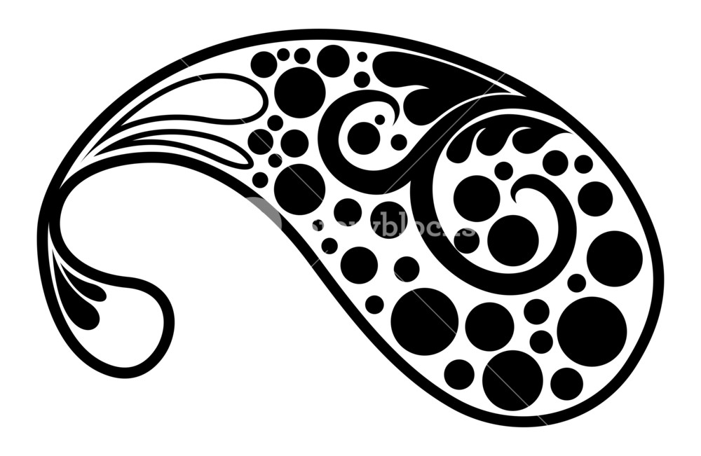 1000x651 retro paisley drawing art royalty free stock image - Paisley Drawing