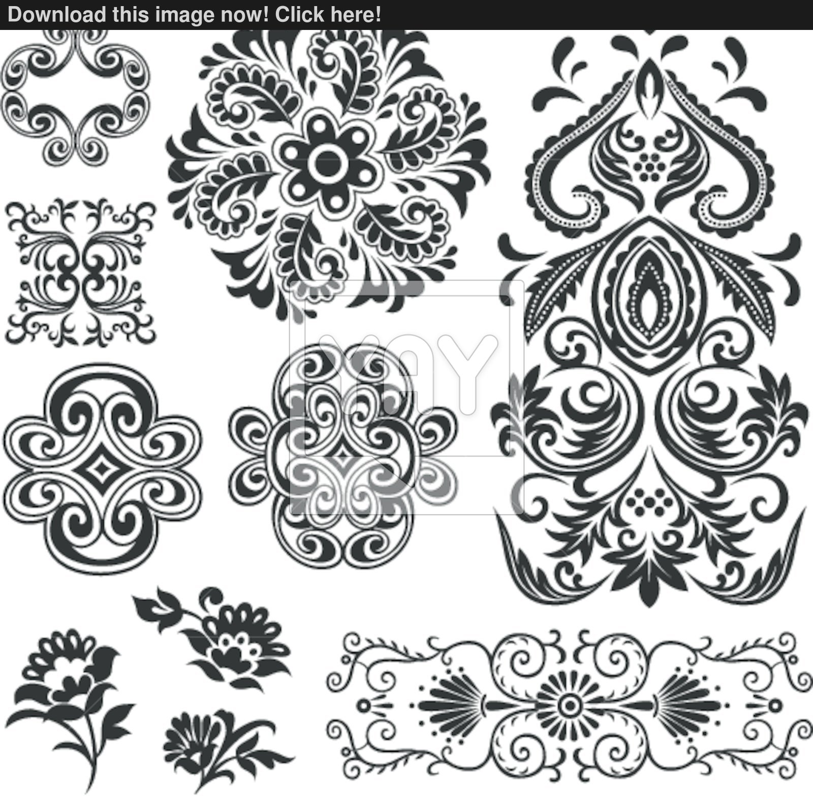 1600x1567 paisley drawing element vector - Paisley Drawing