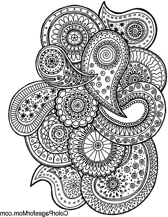 591x760 Paisleys Coloring Book Paisley Line Drawing At Getdrawings - Paisley Line Drawing