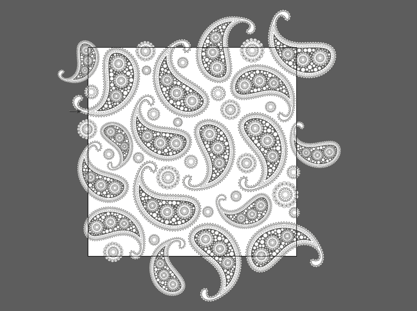 850x633 how to create a paisley pattern in adobe illustrator - Paisley Pattern Drawing