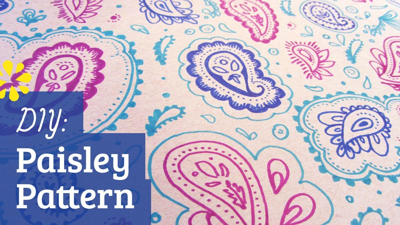 1280x720 how to make paisley pattern - Paisley Pattern Drawing