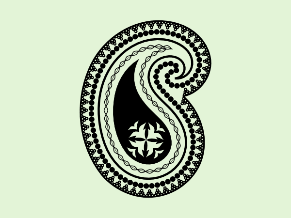 600x450 Inkscape Tutorial Paisley Motif Vectors - Paisley Pattern Drawing