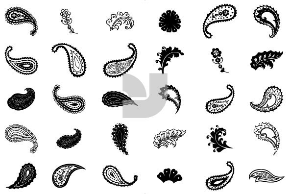 592x396 Paisley - Paisley Pattern Drawing