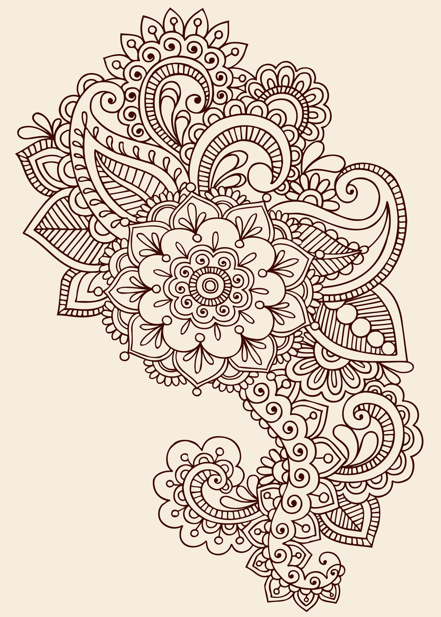 1463x2048 paisley designs paisley henna tattoo design background tatty z - Paisley Pattern Drawing