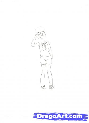 378x520 step how to draw pajama girl chibi - Pajama Drawing