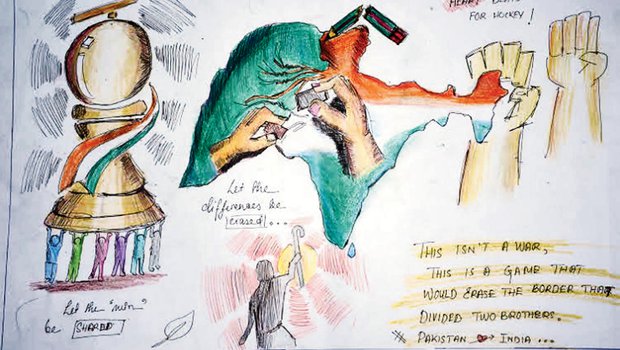 620x350 Kids From Pakistan, India Erase Border With Art - Pakistan Drawing