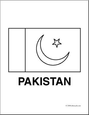 304x392 Flag Of Pakistan Clipart Black And White Great Free Clipart - Pakistan Flag Drawing
