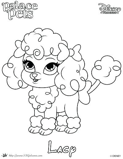 400x517 Pet Coloring Pages Princess Palace Pets Free N - Palace Pets Drawing