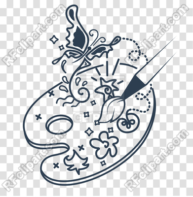 391x400 Concept Of Drawing - Palette Drawing