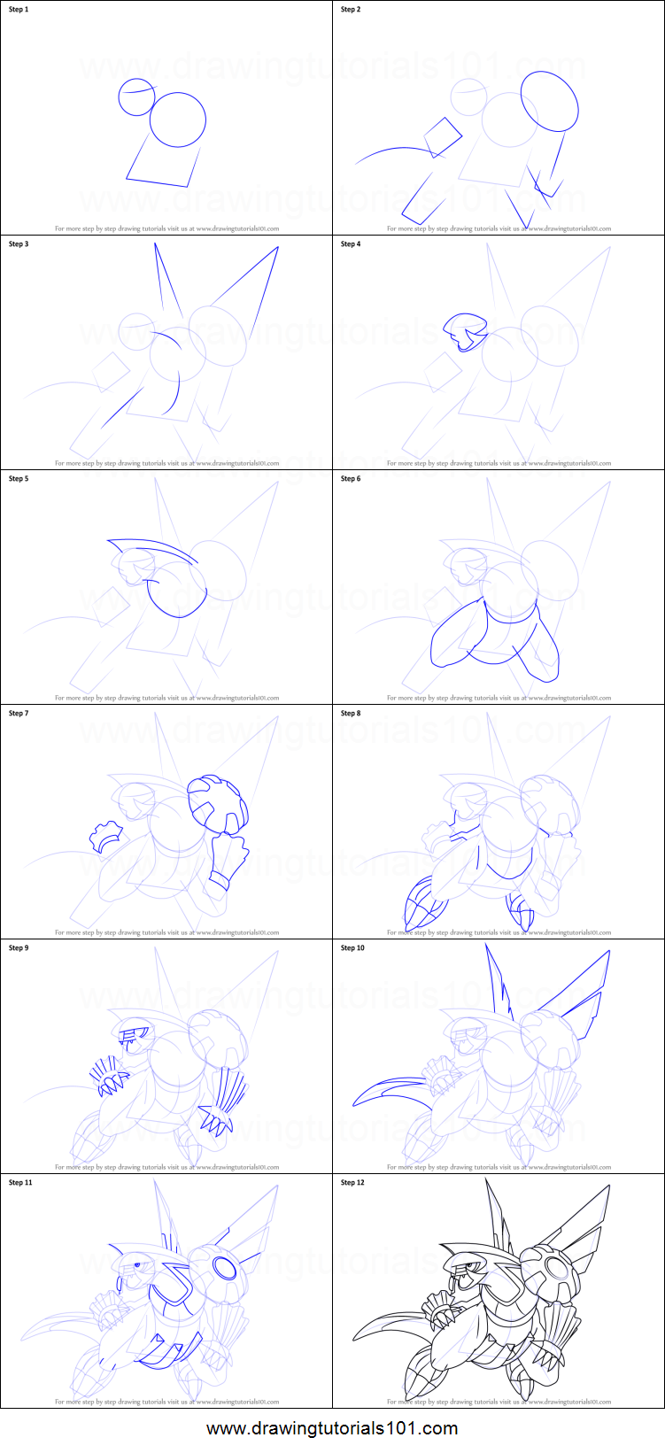 751x1641 How To Draw Palkia From Pokemon Printable Step - Palkia Drawing
