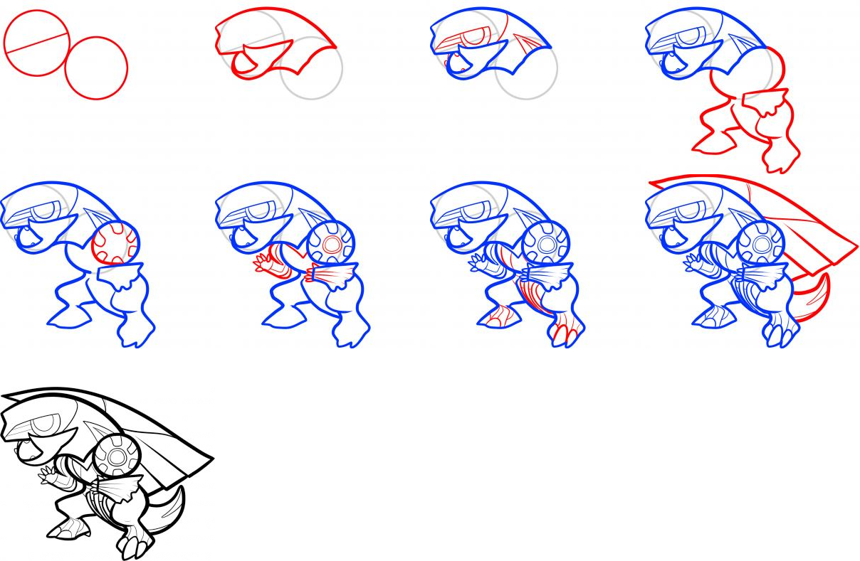 1208x789 How To Draw Palkia - Palkia Drawing