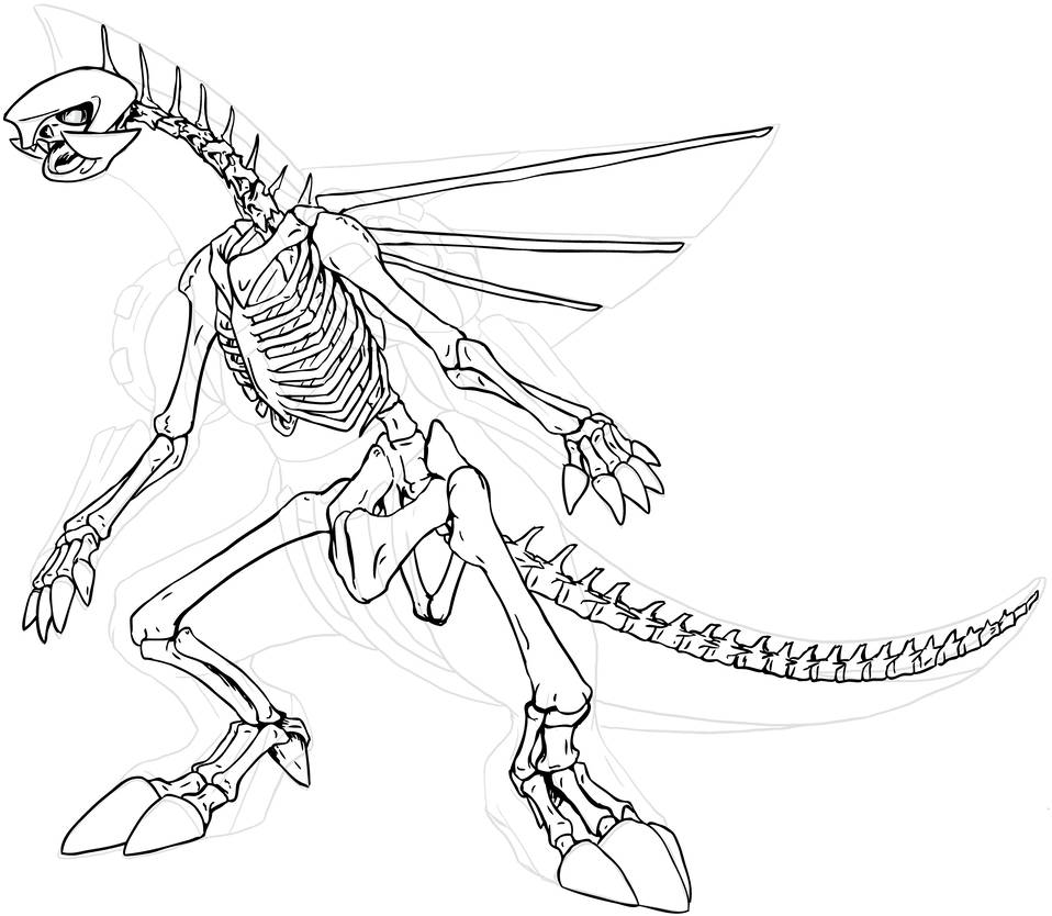 958x834 Palkia Skeleton - Palkia Drawing
