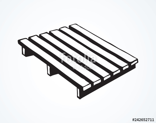 500x395 pallet vector drawing stock image and royalty free vector - Pallet Drawing