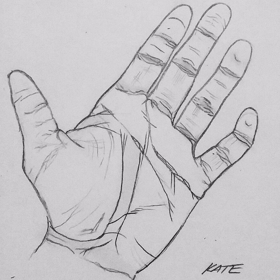 1080x1080 Veins Drawing Palm Hand For Free Download - Palm Hand Drawing