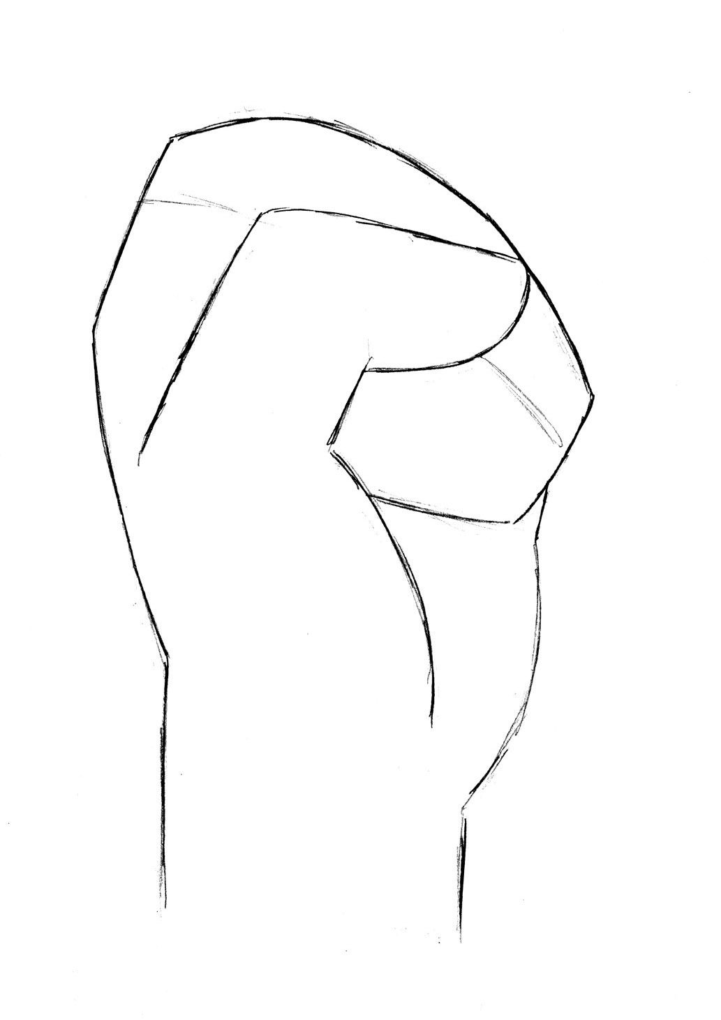 1033x1461 How To Draw A Hand - Palm Of Hand Drawing