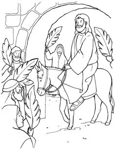 236x317 free palm sunday coloring sheets bible lessons, games - Palm Sunday Drawings