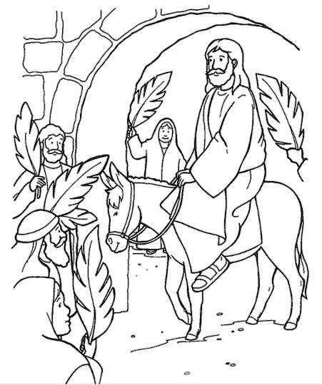 451x540 image libraryimages for powerpointpalm sunday - Palm Sunday Drawings