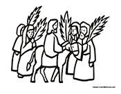 175x136 palm sunday coloring pages - Palm Sunday Drawings