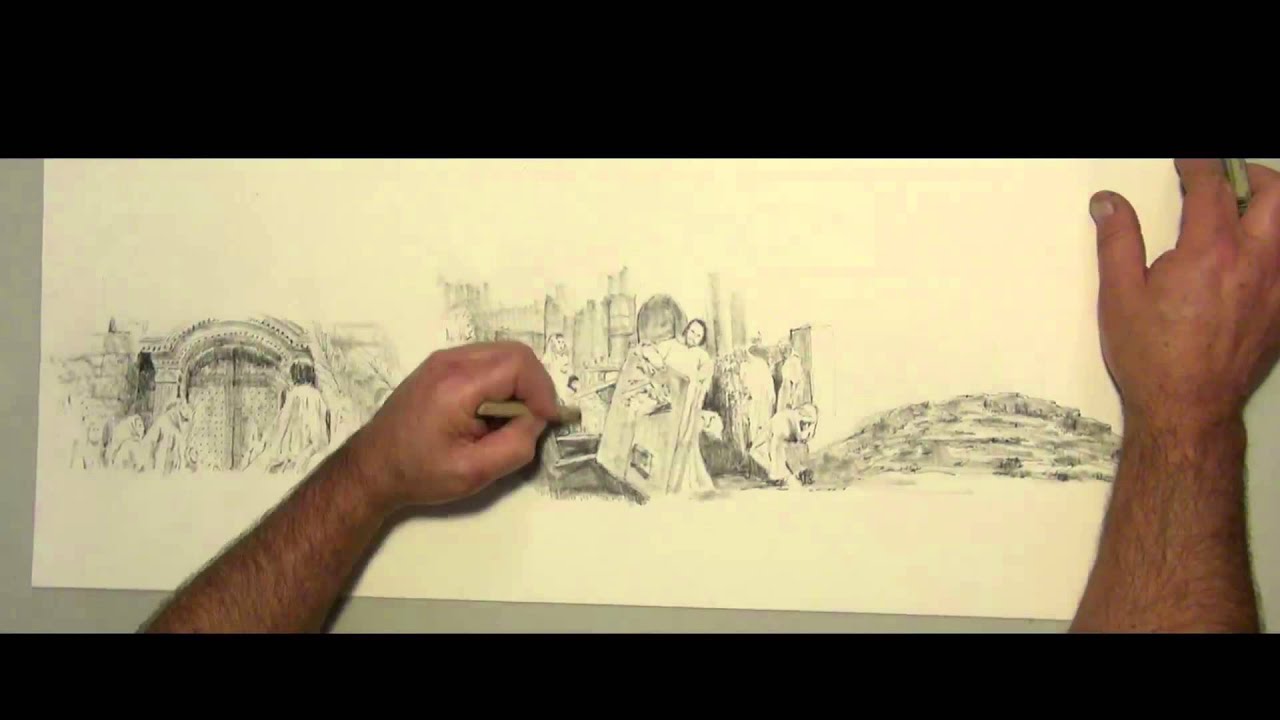 1280x720 palm sunday drawing - Palm Sunday Drawings