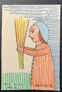 203x300 pennsylvania outsider artist jack savitsky drawing palm sunday - Palm Sunday Drawings