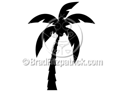 432x324 cartoon palm tree logo clip art palm tree logo graphics - Palm Tree Cartoon Drawing