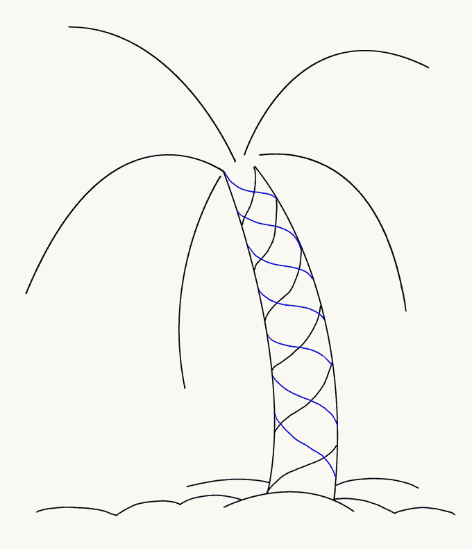 680x790 How To Draw A Palm Tree Easy Drawing Guides - Palm Tree Drawing Easy