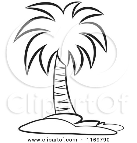450x470 Palm Tree Clipart Easy - Palm Tree Drawing Easy