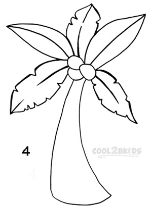 300x414 How To Draw A Palm Tree - Palm Tree Drawing Outline