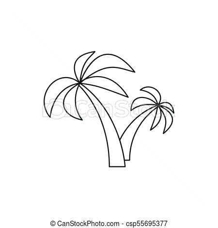 450x470 outline palm tree frames illustrations images clip art coconut - Palm Tree Drawing Outline