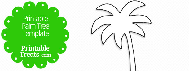 610x229 Palm Tree Clipart Outline Clip Art Images - Palm Tree Drawing Outline