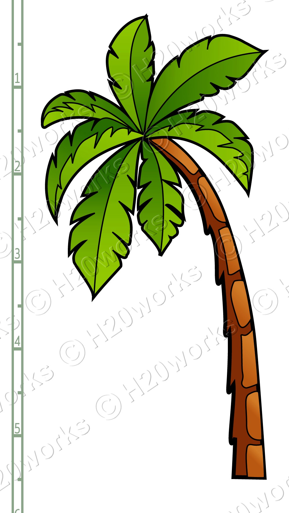 997x1768 Palm Tree Drawing Png Clipart - Palm Tree Drawing Png
