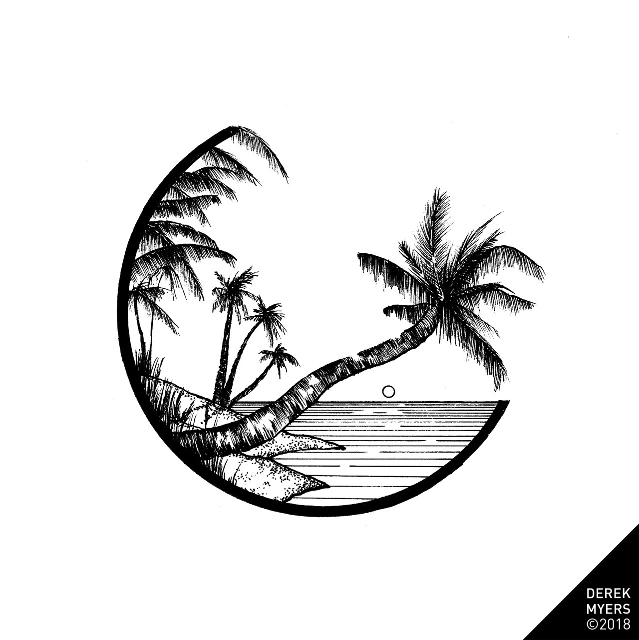 1280x1281 Daily Drawings - Palm Tree Drawing Tumblr