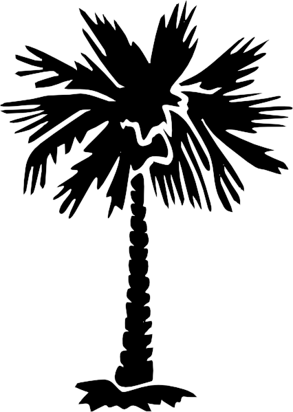 426x599 Palm Tree Silhouette Clip Art - Palmetto Tree Drawing