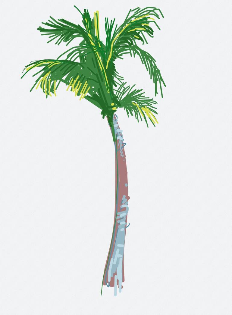 770x1045 Saatchi Art Palm Tree Drawing - Palmetto Tree Drawing